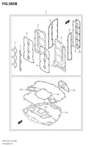 DF200Z From 20002Z-410001 (E03)  2014 drawing OPT:GASKET SET (DF200Z:E03)