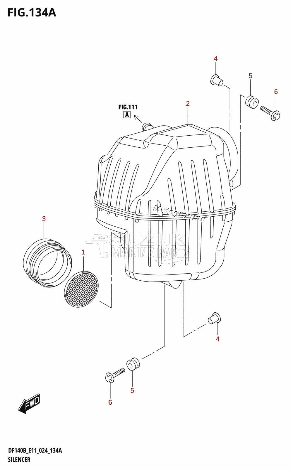 SILENCER (DF140BT,DF140BZ,DF115BT,DF115BSS,DF115BZ)