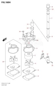 DF250Z From 25003Z-710001 (E40)  2017 drawing WATER PUMP (DF225Z:E40)