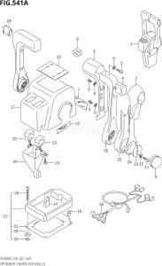 20004F-140001 (2021) 200hp E03-USA (DF200AST   DF200AST) DF200AST drawing OPT:REMOTE CONTROL ASSY DUAL (1)