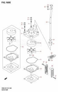 DF50A From 05003F-410001 (E01)  2014 drawing WATER PUMP (DF50A:E01)