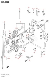 DF200Z From 20002Z-410001 (E03)  2014 drawing HARNESS (DF200Z:E03)