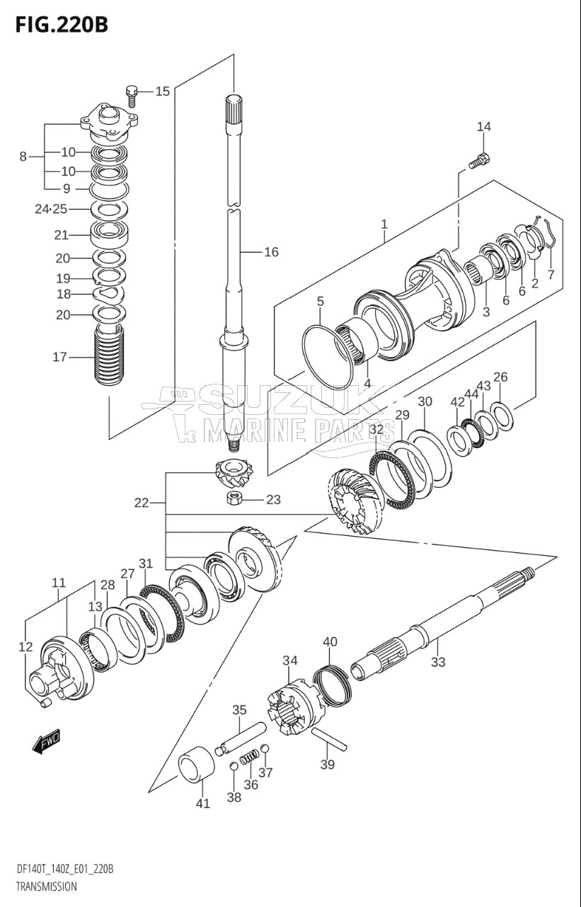 TRANSMISSION (DF140Z,DF140WZ)