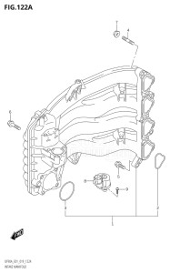 08002F-910001 (2019) 80hp E01 E40-Gen. Export 1 - Costa Rica (DF80A) DF80A drawing INTAKE MANIFOLD