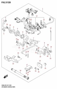 DF9.9B From 00995F-710001 (P01)  2017 drawing OPT:REMOTE CONTROL PARTS (DF20A:P40)