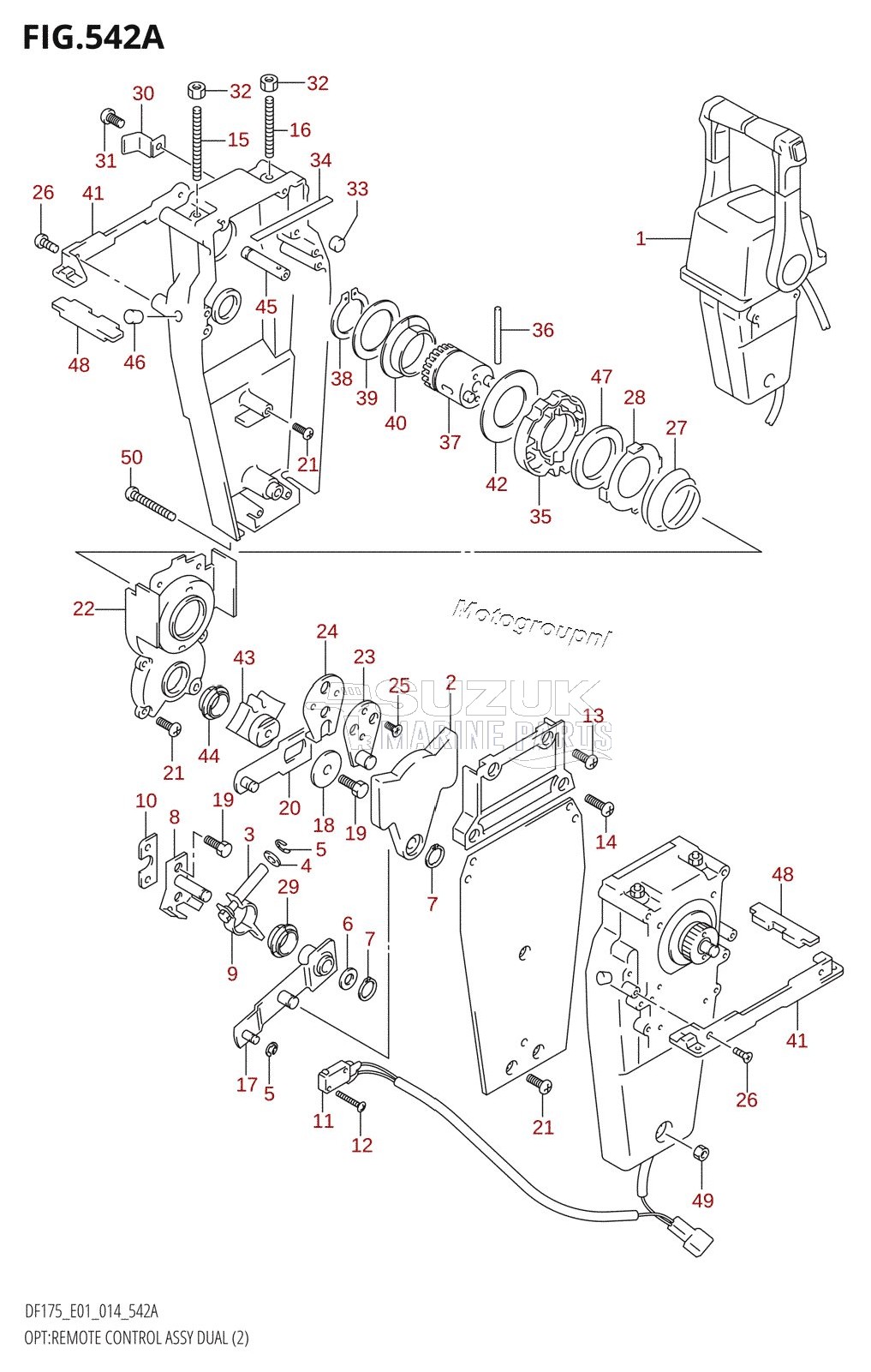 OPT:REMOTE CONTROL ASSY DUAL (2)