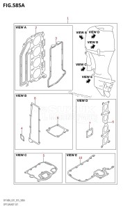 DF140A From 14003F-510001 (E40)  2015 drawing OPT:GASKET SET