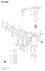 DF100 From 10002F-010001 (E03)  2010 drawing SWIVEL BRACKET (DF115T:E03)