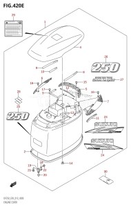 DF200Z From 20002Z-310001 (E03)  2013 drawing ENGINE COVER (DF250T:E03)