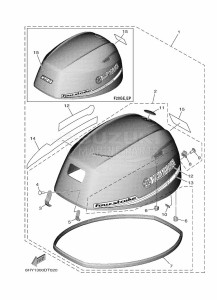 F20GE drawing FAIRING-UPPER