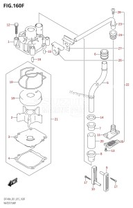 DF140A From 14003F-510001 (E40)  2015 drawing WATER PUMP (DF140AT:E01)