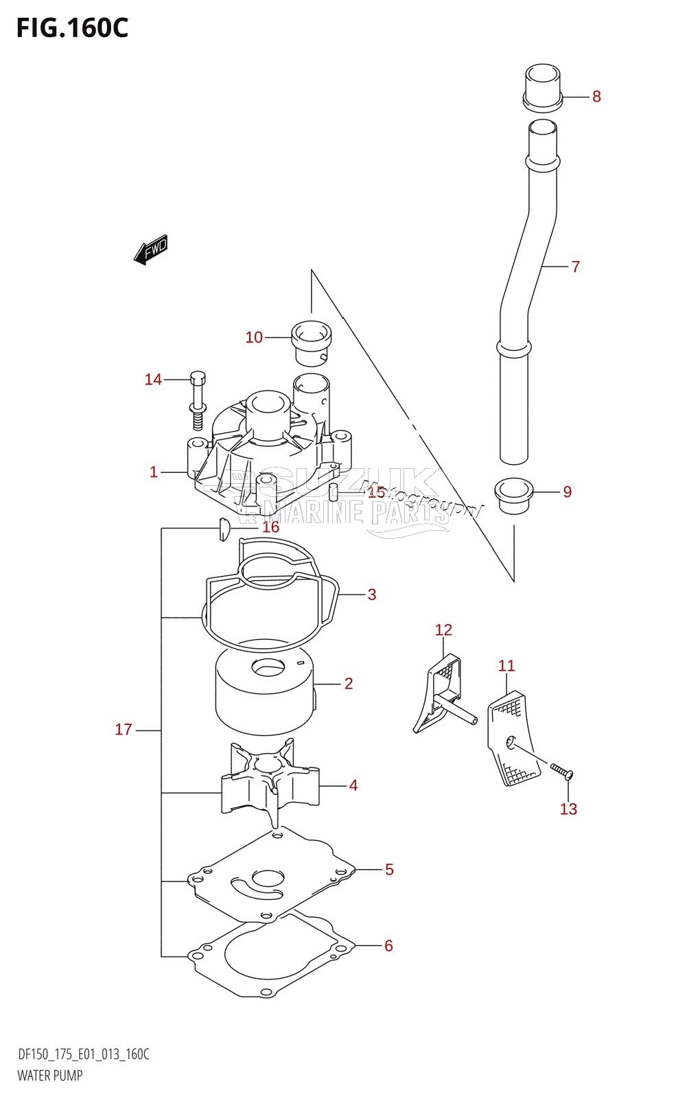 WATER PUMP (DF150Z:E01)