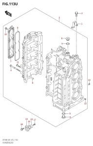 DF115AZ From 11503Z-510001 (E01 E40)  2015 drawing CYLINDER BLOCK (DF140AZ:E40)