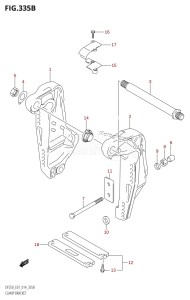 DF200 From 20002F-410001 (E01 E40)  2014 drawing CLAMP BRACKET (DF200T:E01)