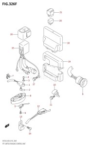 DF200Z From 20002Z-410001 (E03)  2014 drawing PTT SWITCH /​ ENGINE CONTROL UNIT (DF250Z:E03)