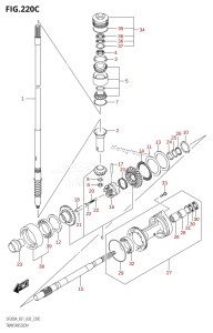 DF150AZ From 15003Z-040001 (E01 E40)  2020 drawing TRANSMISSION (DF175AZ,DF150AZ)