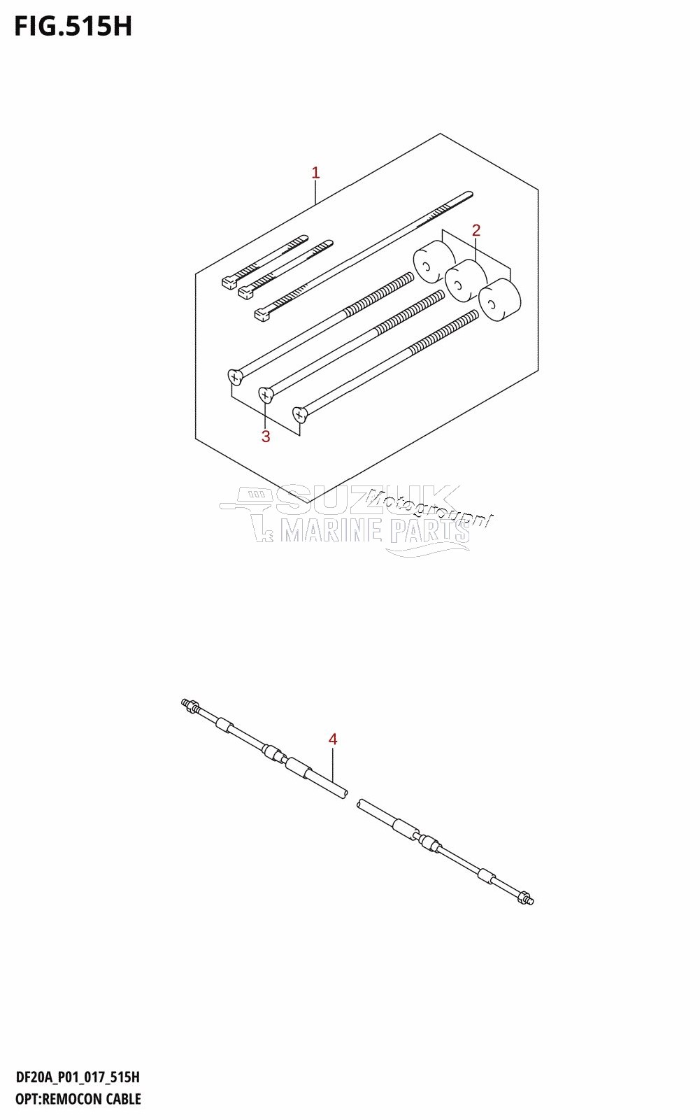 OPT:REMOCON CABLE (DF20A:P40)