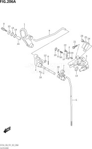 03003F-240001 (2022) 30hp P01 P40-Gen. Export 1 (DF30A    DF30AQ    DF30AR    DF30AT    DF30ATH) DF30A drawing CLUTCH ROD (DF25A,DF25ATH,DF30A,DF30ATH)