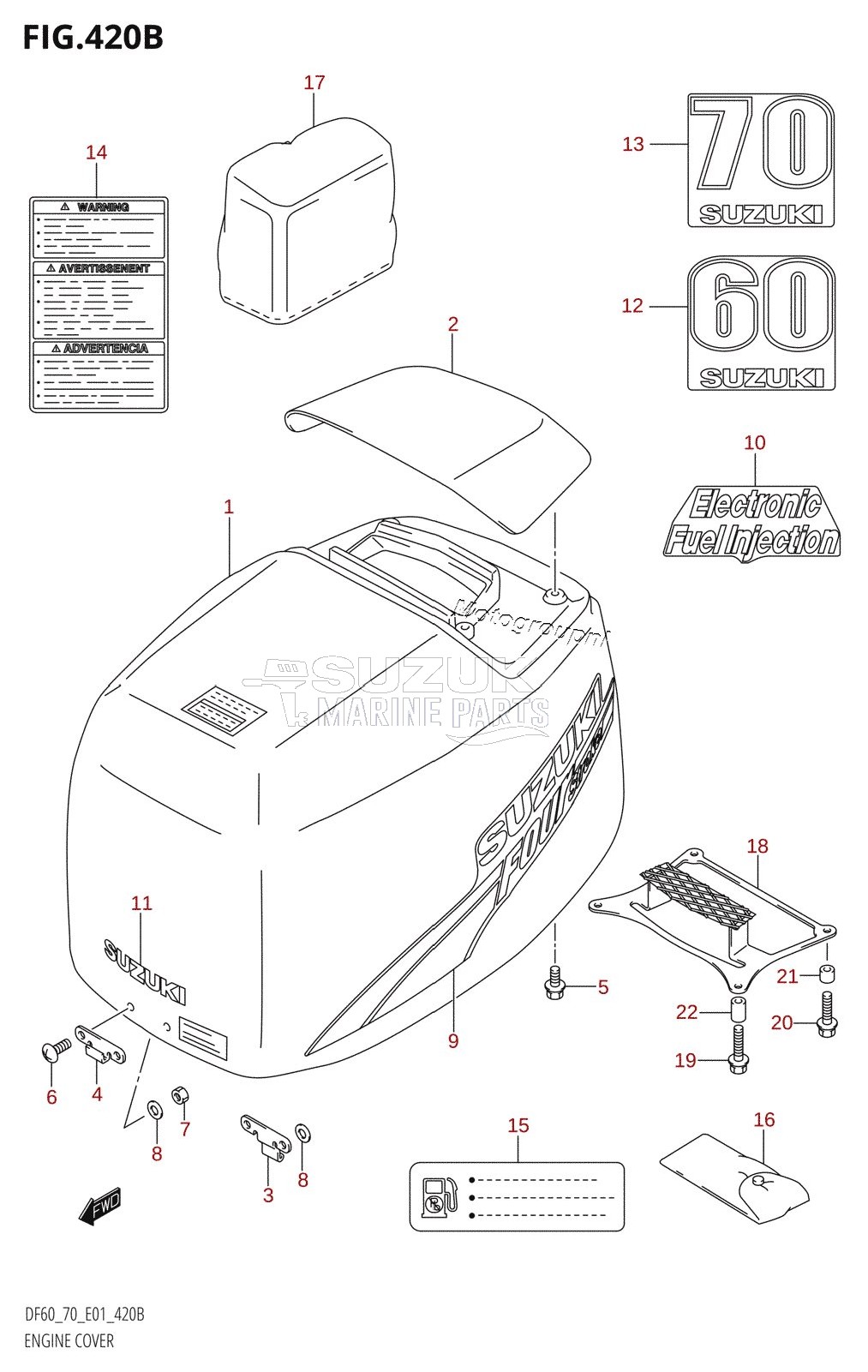 ENGINE COVER (K3,K4,K5,K6,K7,K8,K9)