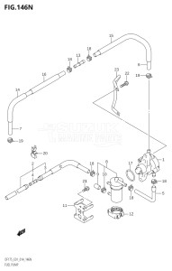 17502Z-410001 (2014) 175hp E01 E40-Gen. Export 1 - Costa Rica (DF175Z    DF175ZG) DF175Z drawing FUEL PUMP (DF175Z:E01)