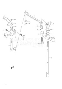 DF 140 drawing Clutch Shaft DF 140T (S/N 375471 & Older) DF 140Z (S/N 371346 & Older)