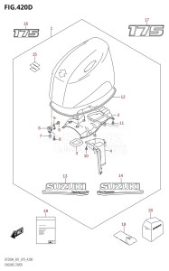 DF200A From 20003F-910001 (E01 E40)  2019 drawing ENGINE COVER (DF175AT,DF175AZ)