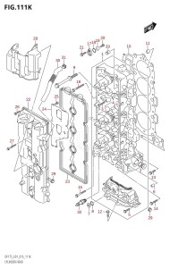 DF150ZG From 15002Z-510001 (E01 E40)  2015 drawing CYLINDER HEAD (DF175T:E40)