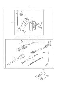 Outboard DF 20A drawing Electrical Manual Starter