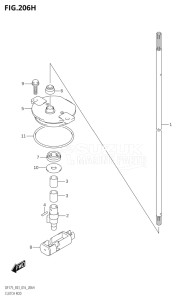 17502F-610001 (2016) 175hp E03-USA (DF175TG) DF175TG drawing CLUTCH ROD (DF175ZG:E03)