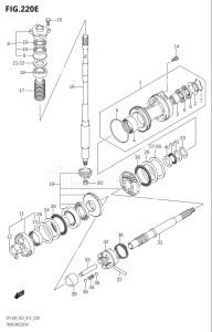 10003F-410001 (2014) 100hp E03-USA (DF100AT) DF100A drawing TRANSMISSION (DF140AZ:E03)