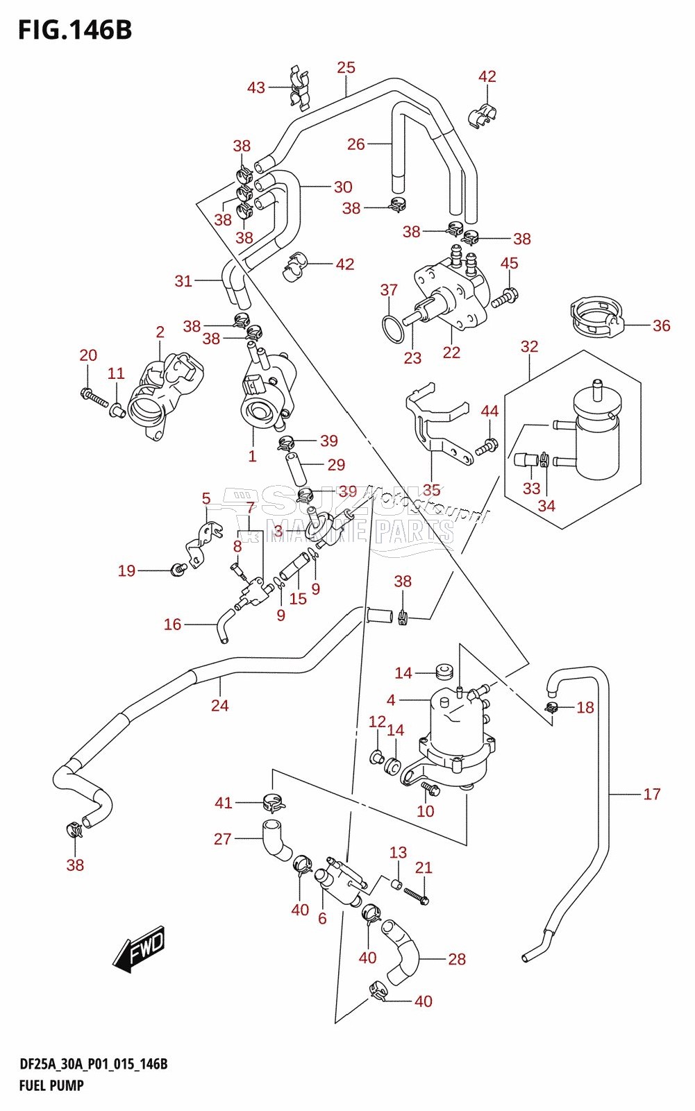 FUEL PUMP (DF25AR:P01)