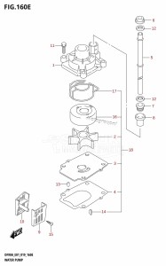 DF90A From 09003F-910001 (E40)  2019 drawing WATER PUMP (DF80A:E40)