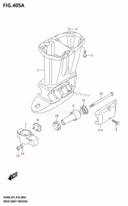 DF40A From 04004F-810001 (E34-Italy)  2018 drawing DRIVE SHAFT HOUSING (DF40A:E01,DF40AST:E34,DF50A:E01)