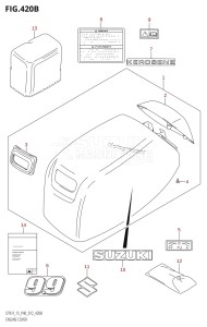 DT9.9 From 00996-210001 (P40)  2012 drawing ENGINE COVER (DT9.9K:P40)