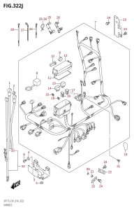 DF175ZG From 17502Z-610001 (E01 E40)  2016 drawing HARNESS (DF175T:E01)