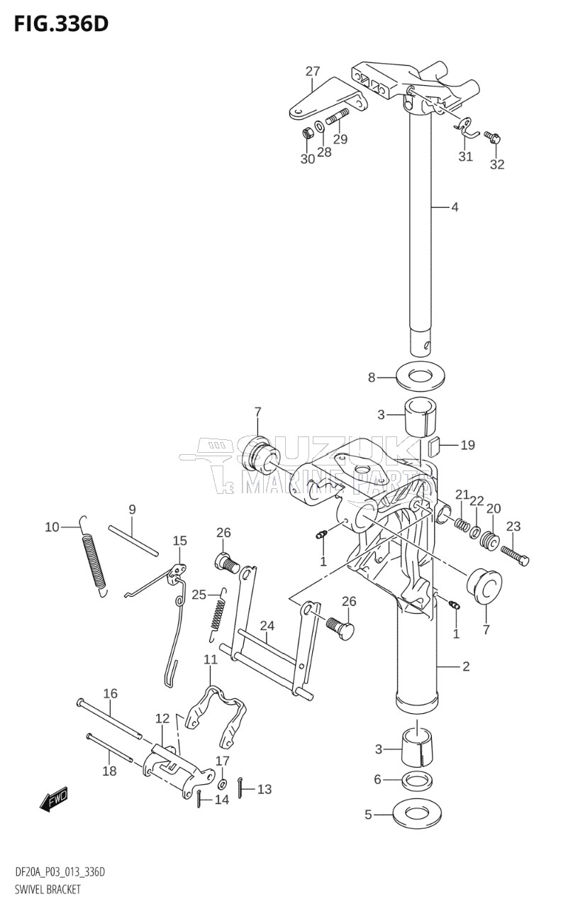 SWIVEL BRACKET (DF15AR:P03)