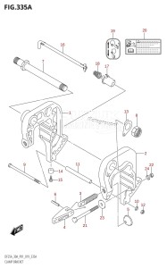 DF30A From 03003F-910001 (P01 P40)  2019 drawing CLAMP BRACKET (DF25A,DF25AR,DF30AR)