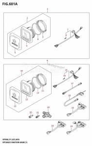 DF350A From 35001F-040001 (E01 E03  -)  2020 drawing OPT:MULTI FUNCTION GAUGE (1) (020,021)