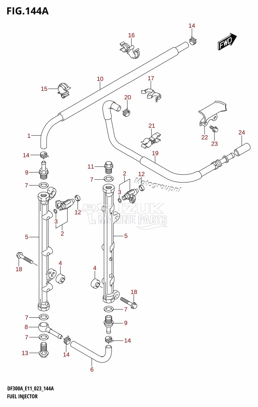 FUEL INJECTOR (E01,E03,E11)