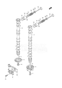 Outboard DF 175 drawing Camshaft