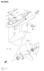 DF60 From 06001F-680001 (E01)  2006 drawing GEAR CASE (W,X,Y)