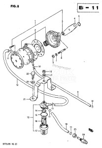 DT75 From 070501-60614 ()  1986 drawing FUEL PUMP