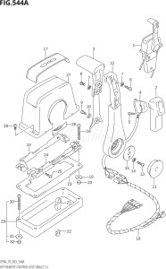 07001F-421001 (2004) 70hp E03-USA (DF70TK4) DF70 drawing OPT:REMOTE CONTROL ASSY SINGLE (1) (K5,K6,K7,K8,K9)