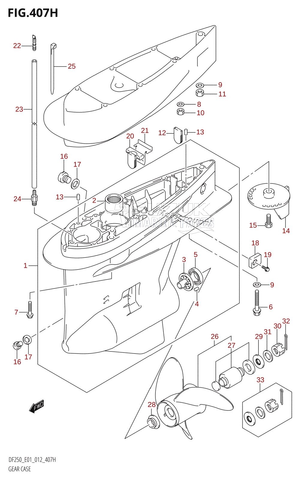 GEAR CASE (DF225Z:E40)