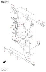 05004F-710001 (2017) 50hp E01-Gen. Export 1 (DF50AVT  DF50AVTH) DF50A drawing TRIM CYLINDER (DF40AST:E34)