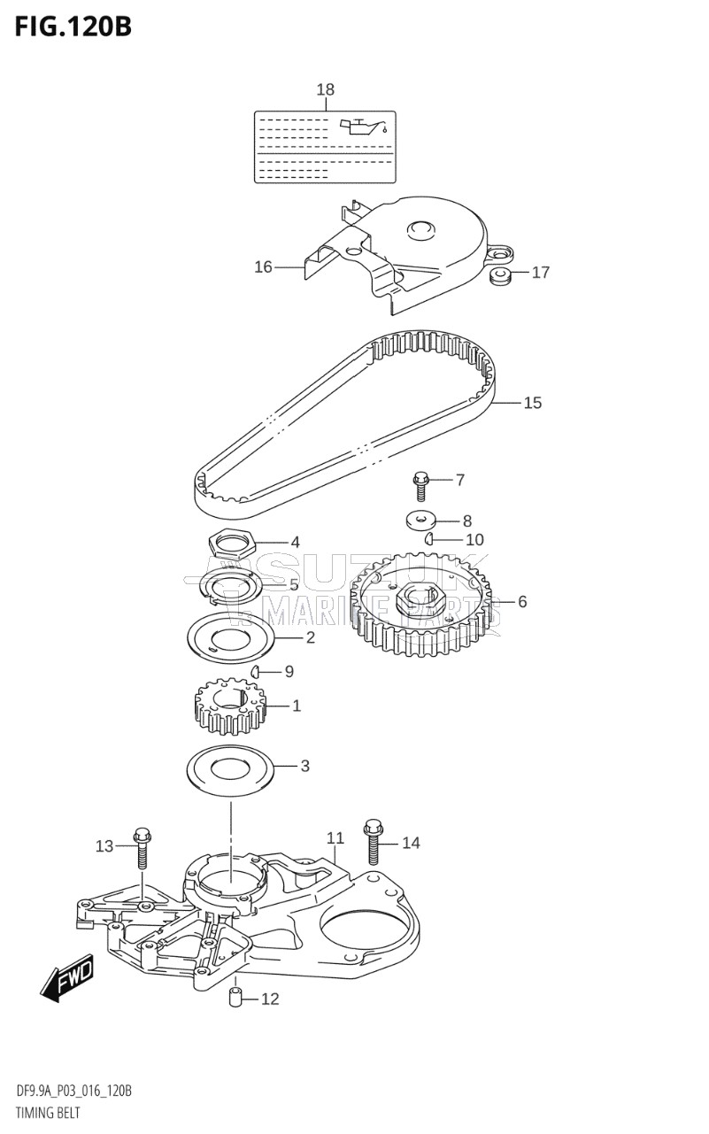 TIMING BELT (DF8AR:P03)