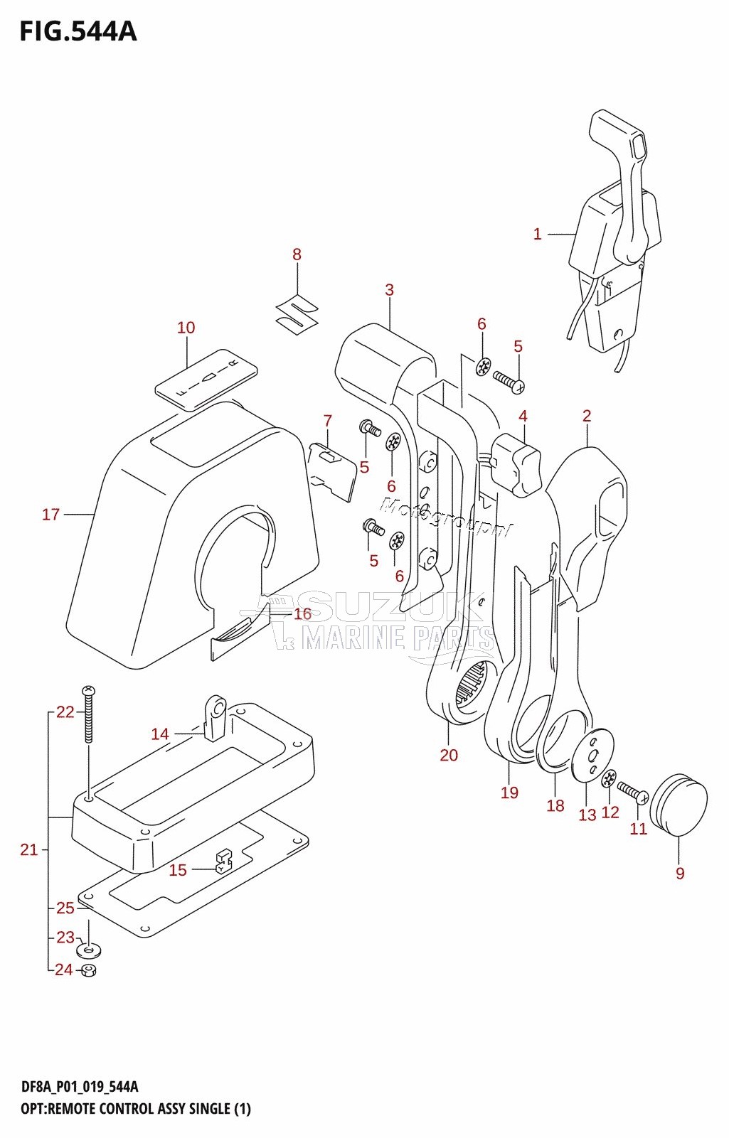 OPT:REMOTE CONTROL ASSY SINGLE (1)