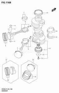 DF350A From 35001F-040001 (E01 E03  -)  2020 drawing CRANKSHAFT (DF325A,DF300B,DF300BMD)