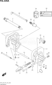 02504F-610001 (2016) 25hp P01-Gen. Export 1 (DF25A  DF25AR  DF25AT  DF25ATH) DF25A drawing CLAMP BRACKET (DF25A:P01)