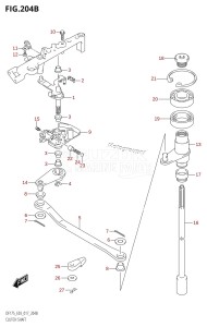 DF175Z From 17502Z-710001 (E03)  2017 drawing CLUTCH SHAFT (DF150Z:E03)